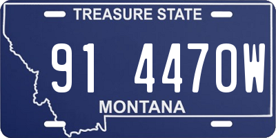 MT license plate 914470W