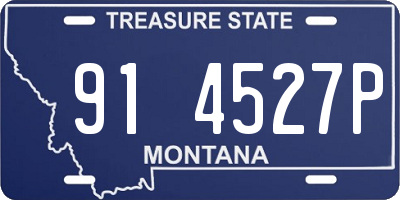 MT license plate 914527P