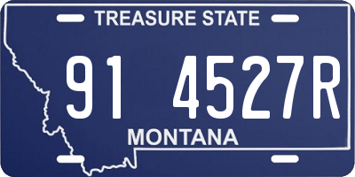 MT license plate 914527R