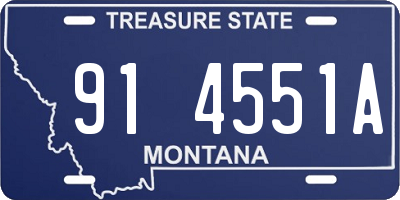 MT license plate 914551A