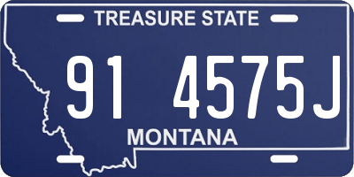 MT license plate 914575J