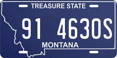 MT license plate 914630S