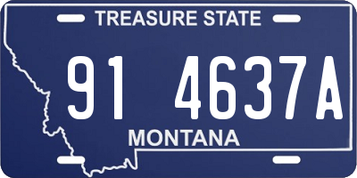 MT license plate 914637A