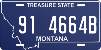 MT license plate 914664B