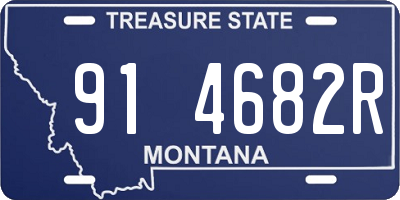 MT license plate 914682R