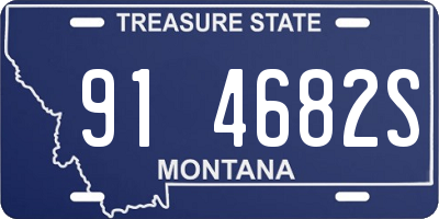 MT license plate 914682S