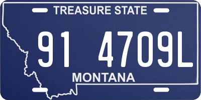 MT license plate 914709L
