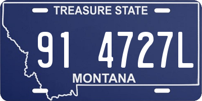 MT license plate 914727L