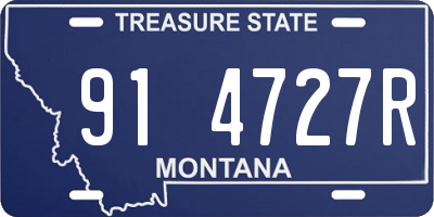 MT license plate 914727R