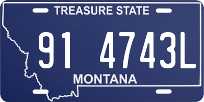 MT license plate 914743L