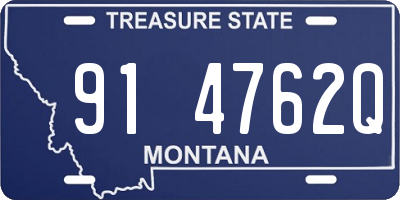 MT license plate 914762Q