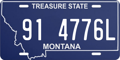 MT license plate 914776L