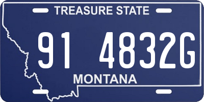 MT license plate 914832G