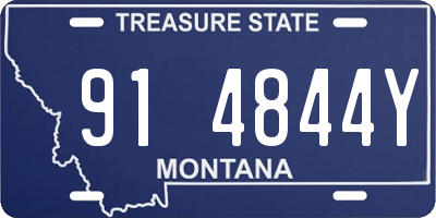 MT license plate 914844Y