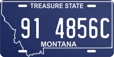MT license plate 914856C