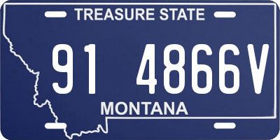 MT license plate 914866V