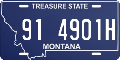 MT license plate 914901H