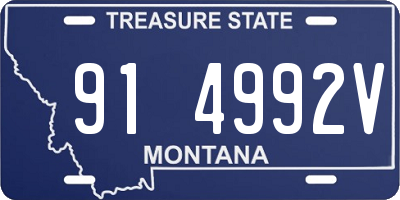 MT license plate 914992V