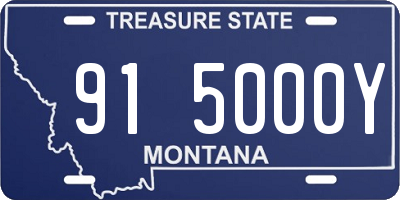 MT license plate 915000Y