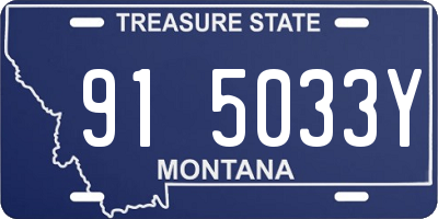 MT license plate 915033Y