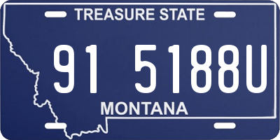 MT license plate 915188U