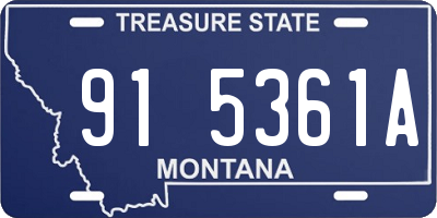 MT license plate 915361A