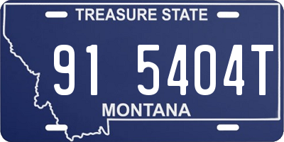 MT license plate 915404T