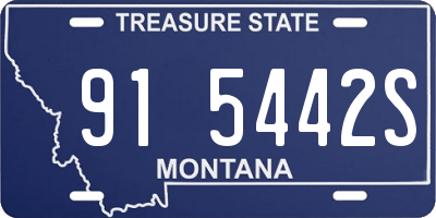 MT license plate 915442S