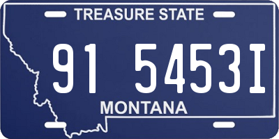 MT license plate 915453I