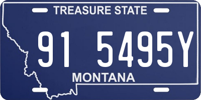 MT license plate 915495Y