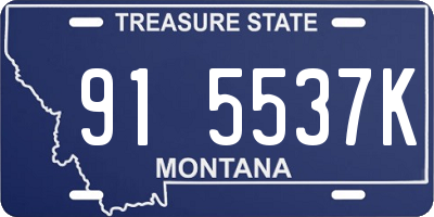 MT license plate 915537K