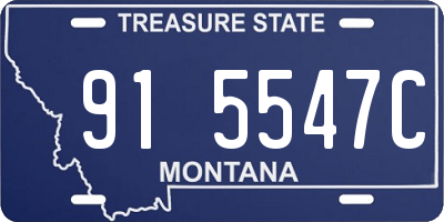 MT license plate 915547C
