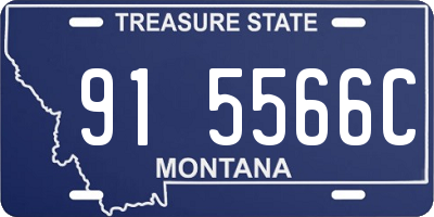 MT license plate 915566C
