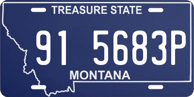 MT license plate 915683P