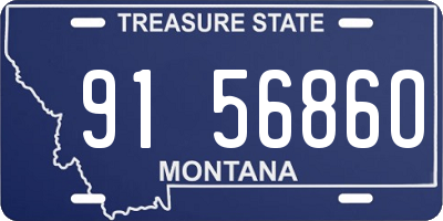 MT license plate 915686O