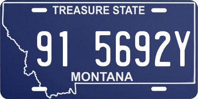 MT license plate 915692Y