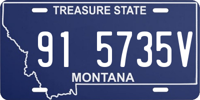 MT license plate 915735V