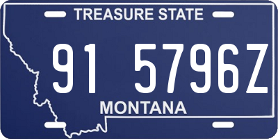 MT license plate 915796Z