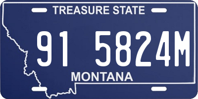 MT license plate 915824M