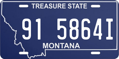 MT license plate 915864I