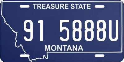MT license plate 915888U