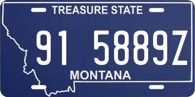 MT license plate 915889Z