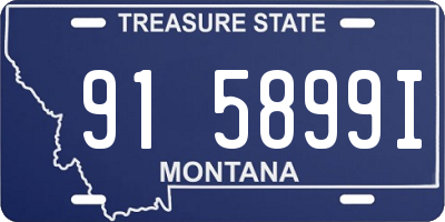 MT license plate 915899I