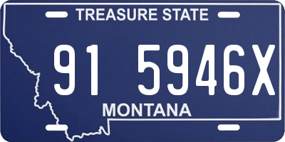 MT license plate 915946X