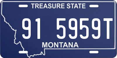 MT license plate 915959T