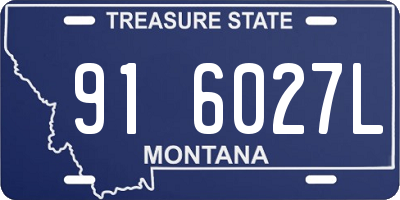 MT license plate 916027L