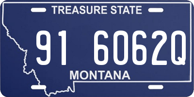 MT license plate 916062Q