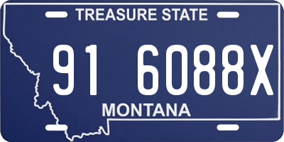 MT license plate 916088X