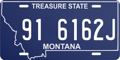 MT license plate 916162J