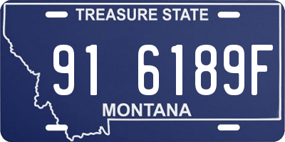 MT license plate 916189F